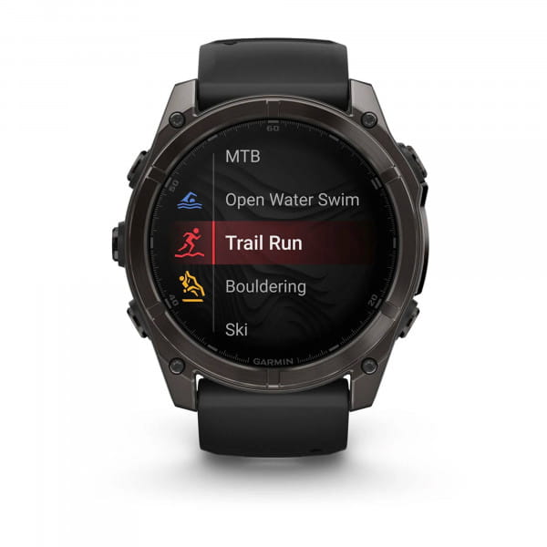 [REFURBISHED] Garmin Fenix 8 AMOLED Titan DLC Schwarz/Carbongrau 51 mm