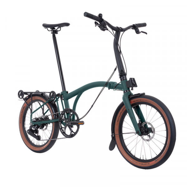 Brompton G Line mit Schutzblechen und Rack - Forest Green Gr. M