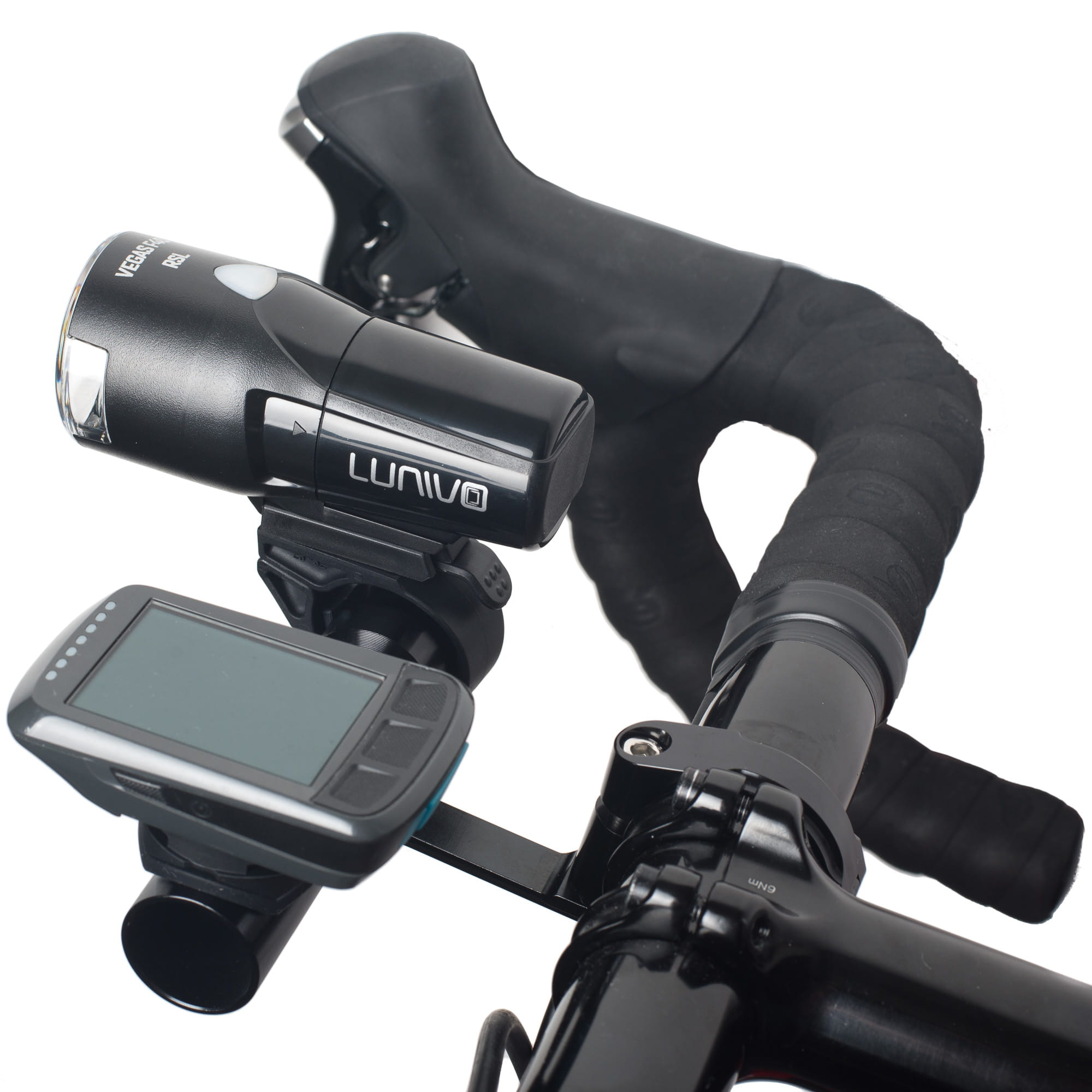 Schwarz Motorrad Fahrrad Lenker Halterung 26MM-31MM für Lampe GPS Telefon  Halter