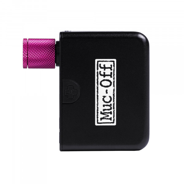 Muc-Off Airmach Electric Mini Pro Inflator - Elektropumpe mit Alugehäuse und LED-Display