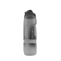 Fidlock TWIST bottle 800 ml BPA-freie Trinkflasche mit Magnetaufnahme für TWIST-Bases, grau transpar