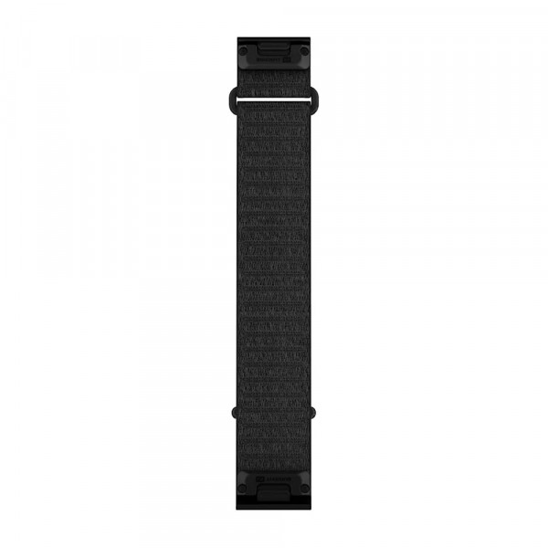 Garmin QuickFit 22 mm ComfortFit Textil-Armband – Schwarz, lang