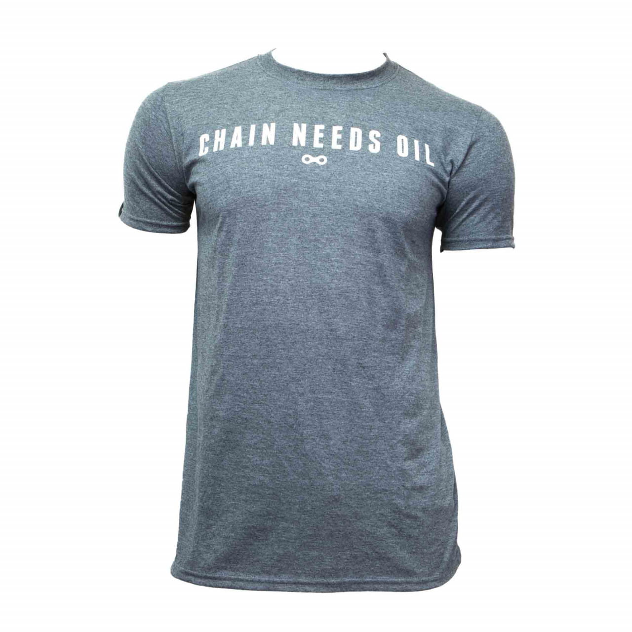 Cycling People T-Shirt Chain Needs Oil Grau Chain Shirt Grey S