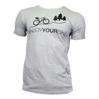 Enjoyyourbike Freizeitshirt aus Bio-Baumwolle - Grau
