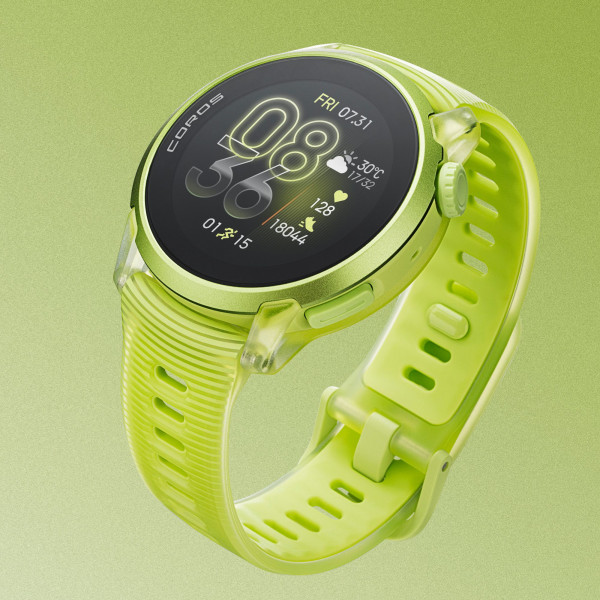 COROS PACE 4 GPS-Sportuhr Premiumversion mit Aluminiumgehäuse & Silikon-Armband - Neon Yellow