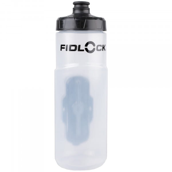 Fidlock TWIST Clear (transparent) Trinkflasche + Flaschenhalter 2er Set (Neue Version, ohne Gravity