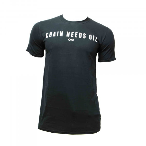 Cycling People T-Shirt Chain Needs Oil Schwarz