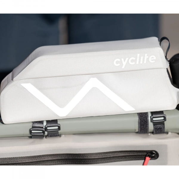 [REFURBISHED] CYCLITE Top Tube Bag / 03 Medium (1,1 Liter) - Light Grey (2026)