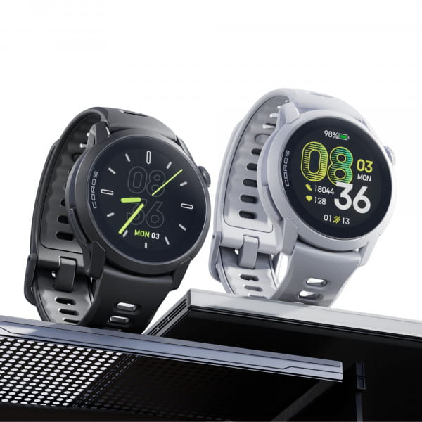 COROS PACE 4 GPS-Sportuhr mit Silikon-Armband - Black (Schwarz)