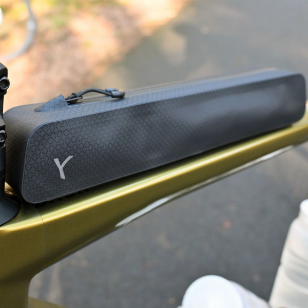 Y-Mount Top Tube Bag race-line, silver-grey
