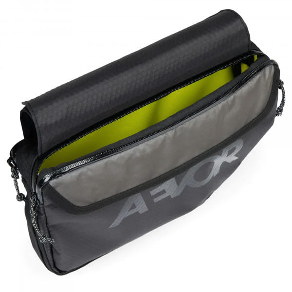 AEVOR Bike Frame Bag Proof Black Rahmentasche - auch als Sling-Tasche nutzbar 3 Liter - Schwarz