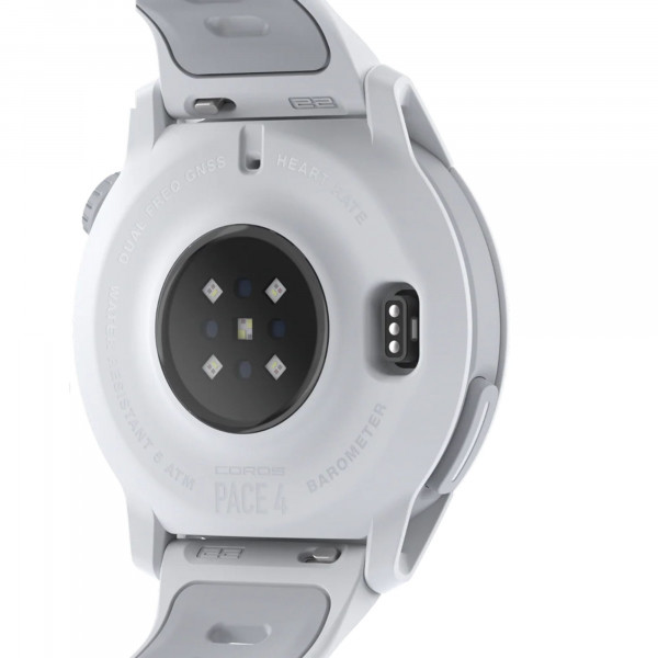 [REFURBISHED] COROS PACE 4 GPS-Sportuhr mit Silikon-Armband - White (Weiß)