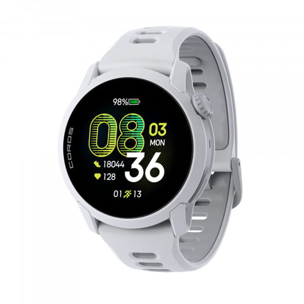 COROS PACE 4 GPS-Sportuhr mit Silikon-Armband - White (Weiß)