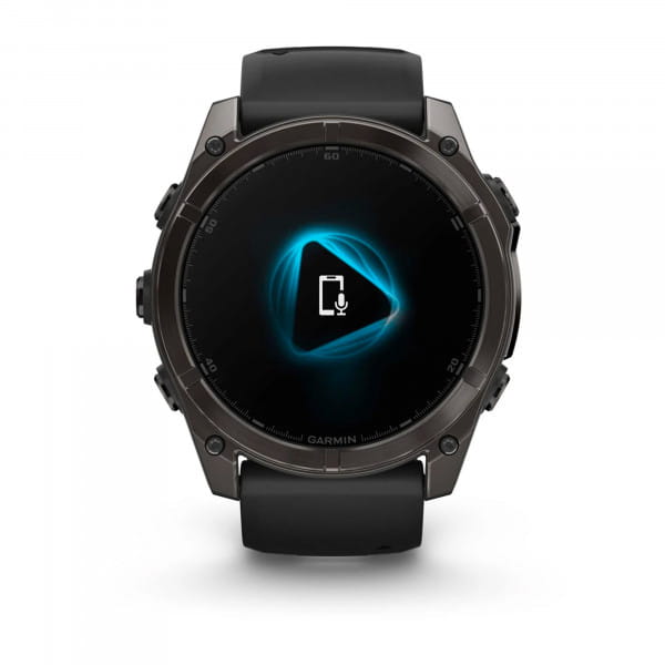 Garmin Fenix 8 AMOLED Titan DLC Schwarz/Carbongrau 51 mm