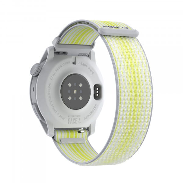 COROS PACE 4 GPS-Sportuhr mit Nylon-Armband - White (Weiß)