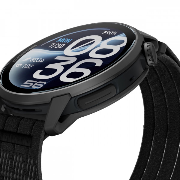 COROS PACE 4 Pro GPS-Multisportuhr mit Nylonarmband - Schwarz