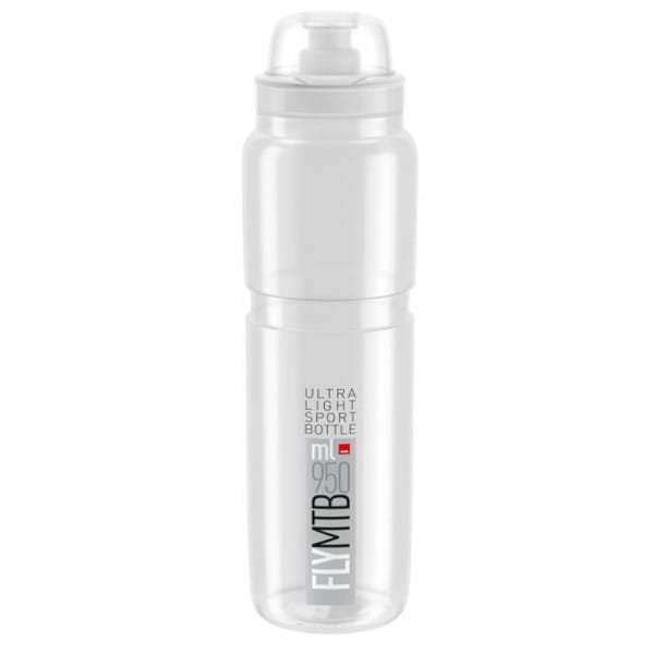Elite Trinkflasche Fly MTB 950 ml Transparent-Grau