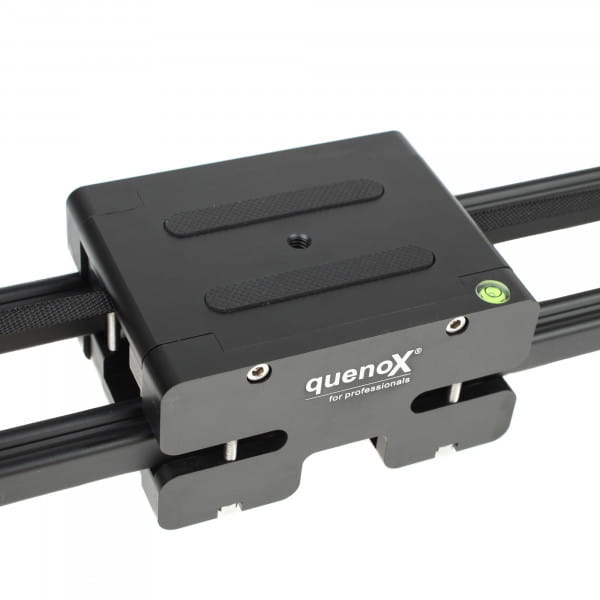 Quenox Ausleger-Videoschiene mit Doppel-Gleitweg (bis zu 74 cm) - z.B. für DSLR- und DSLM-Kameras
