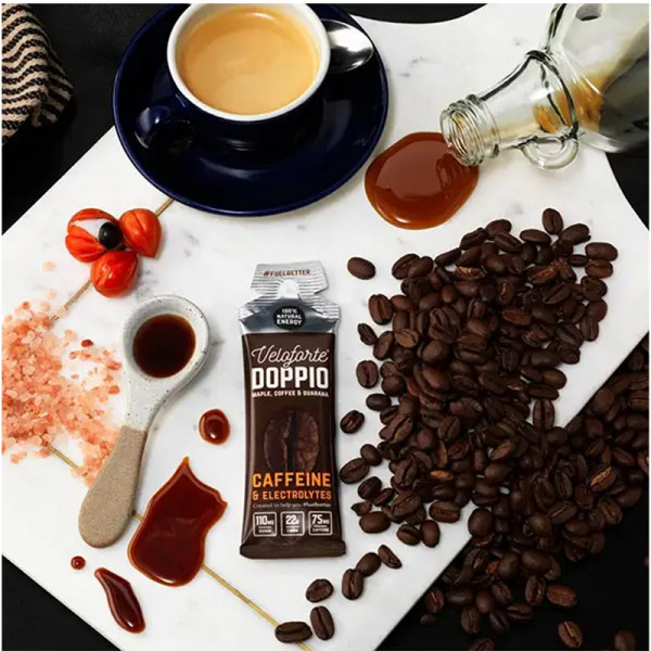 Veloforte Doppio Gel - Ahornsirup, Kaffee und Guarana (12 x 33 g)
