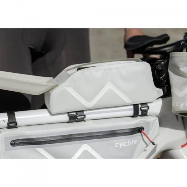 [REFURBISHED] CYCLITE Top Tube Bag / 03 Medium (1,1 Liter) - Light Grey (2026)