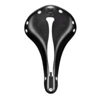 [REFURBISHED] Selle Anatomica H2 Leder-Fahrradsattel Schwarz / Silber