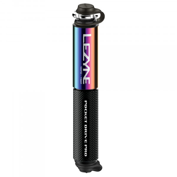[REFURBISHED] Lezyne Minipumpe Pocket Drive Pro - Schwarz-Metallic