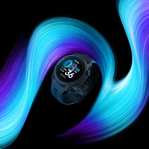 COROS PACE 4 GPS-Sportuhr mit Silikon-Armband - Black (Schwarz)