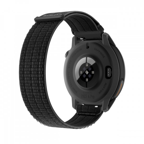 COROS PACE 4 Pro GPS-Multisportuhr mit Nylonarmband - Schwarz