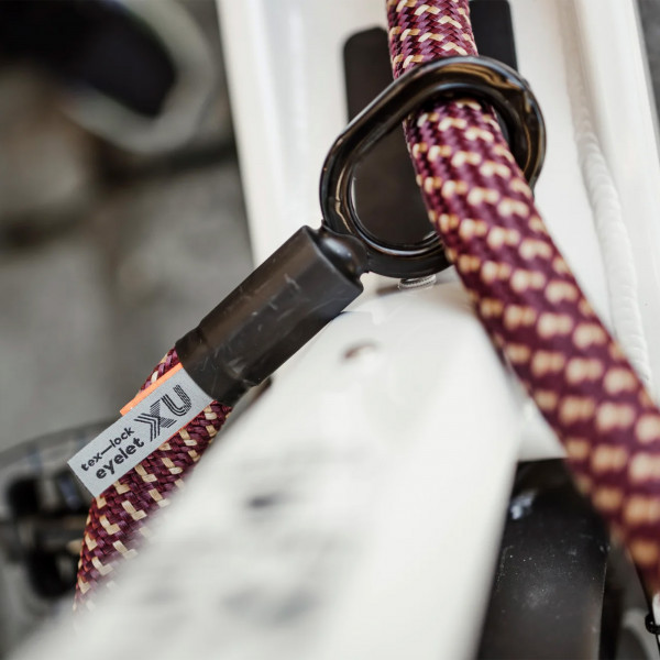 tex-lock eyelet inkl. U/X-lock Fahrradschloss - Chateau Red