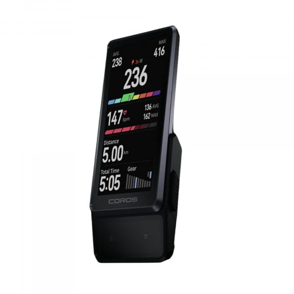 COROS DURA 2 Solar Fahrradcomputer mit 120 Std. Akkulaufzeit, nur 99 g bei großem Display