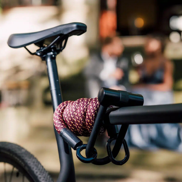 tex-lock eyelet inkl. U/X-lock Fahrradschloss - Chateau Red