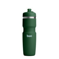 Isolierte  Edelstahl-Fahrrad-Trinkflasche Bivo Duo High-Flow 620 ml, grün