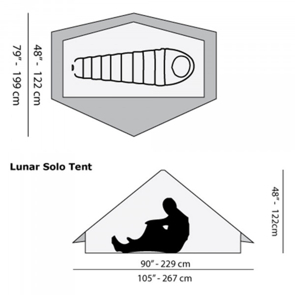 [REFURBISHED] Six Moon Designs Lunar Solo Ein-Personen-Zelt - Green (Grün)