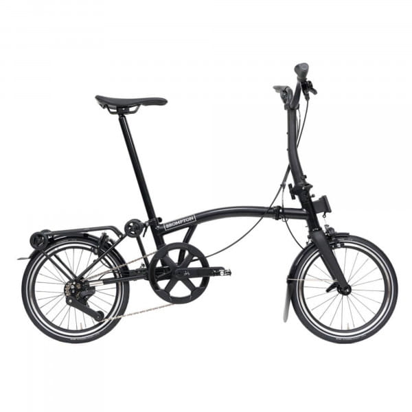 Brompton P Line Urban 4-Gang mit Teleskop-Sattelstütze, Rack und Schutzblechen
