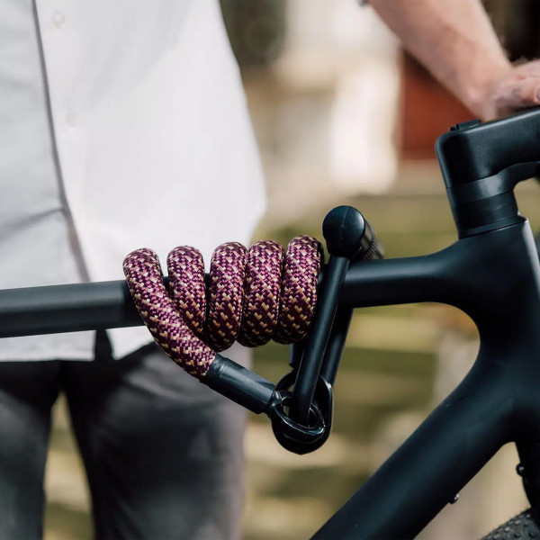 tex-lock eyelet inkl. U/X-lock Fahrradschloss - Chateau Red