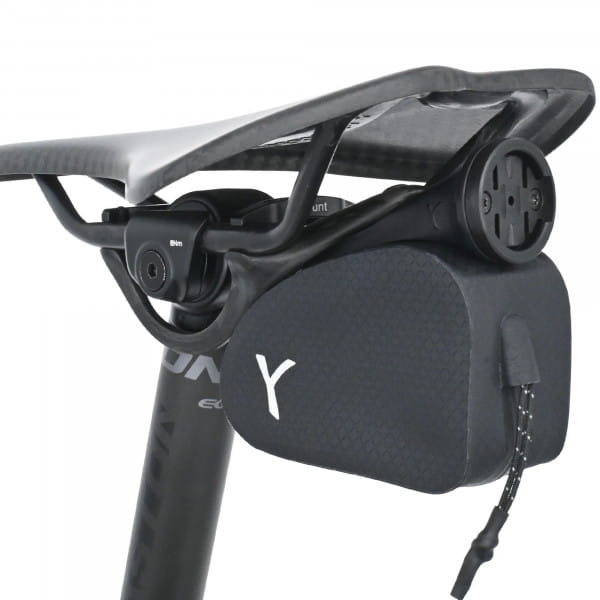 Y-Mount Saddlebag 0.2l black mit Wahoo Quartermount Adaptor