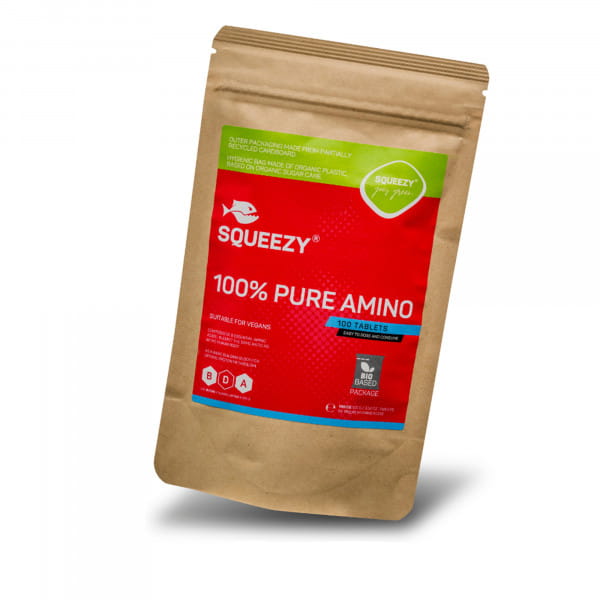 SQUEEZY 100 % Pure Amino Tabletten 100 g (100 x 1 g Tabletten)