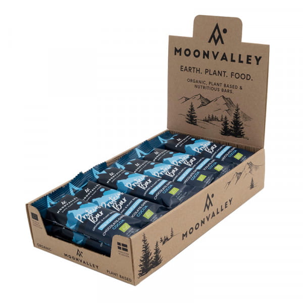 Moonvalley Organic Protein Bar - Bio-Proteinriegel Chocolate-Dipped Cocoa [in Papierverpackung] (18