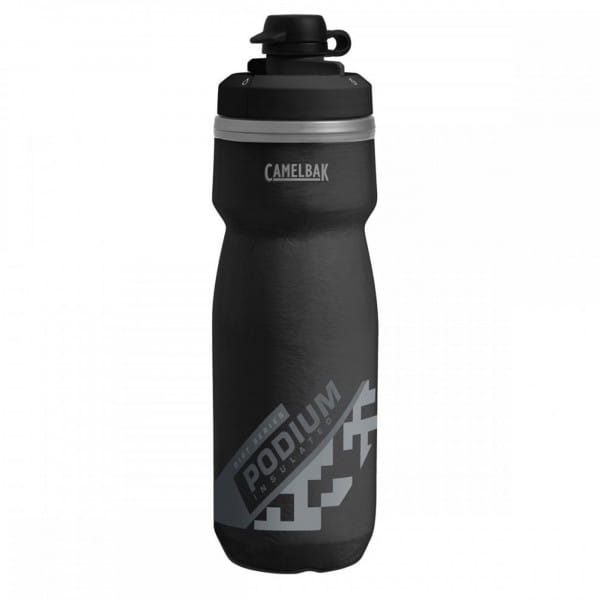CAMELBAK Trinkflasche "Podium Dirt Series" Modell 20, Füllvolumen 620 ml, Farbe Dirt Black (Schwarz)