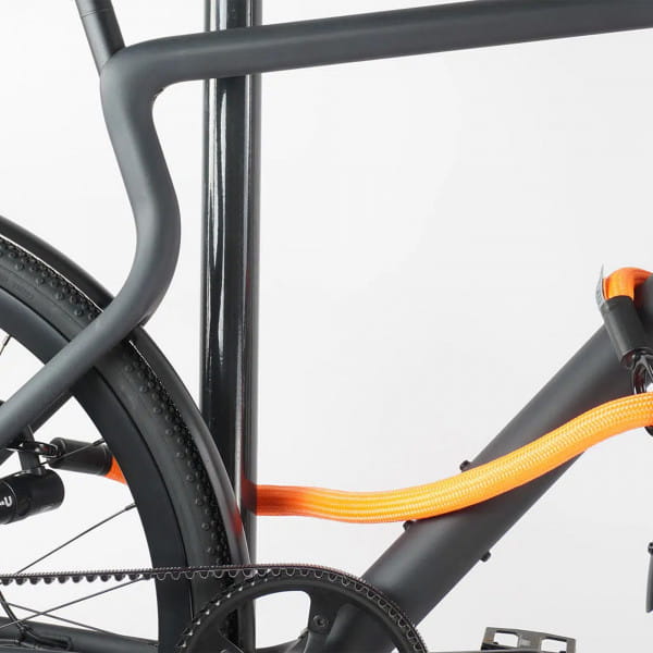 tex-lock eyelet inkl. U/X-lock Fahrradschloss - Acid Orange
