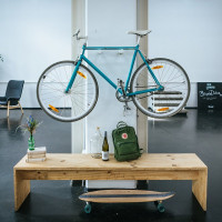 BicycleDudes Max Fahrrad-Wandhalterung aus Holz