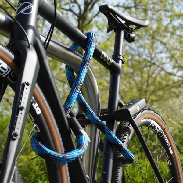 tex-lock eyelet inkl. D-lock Fahrradschloss - Morpho Blue
