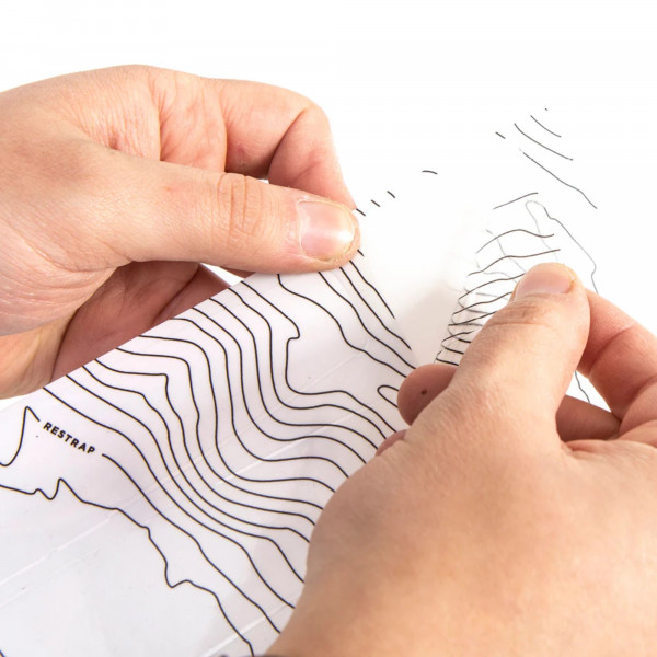 Restrap Bicycle Protection Kit Schutzaufkleber gegen Kratzer am Rahmen - Transparent / Schwarz