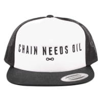Chain Needs Oil Trucker Cap - Schwarz-Weiß, Einheitsgröße