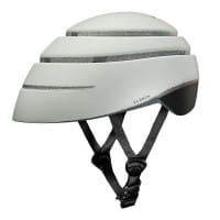CLOSCA Helmet Loop - faltbarer Fahrradhelm - Pearl Black (Weiß/Schwarz) Gr. L