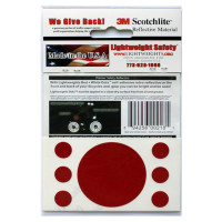 Lightweights Reflective Dots 3M Reflexpunkte 14er Set - Red/White (Rot/Weiß)