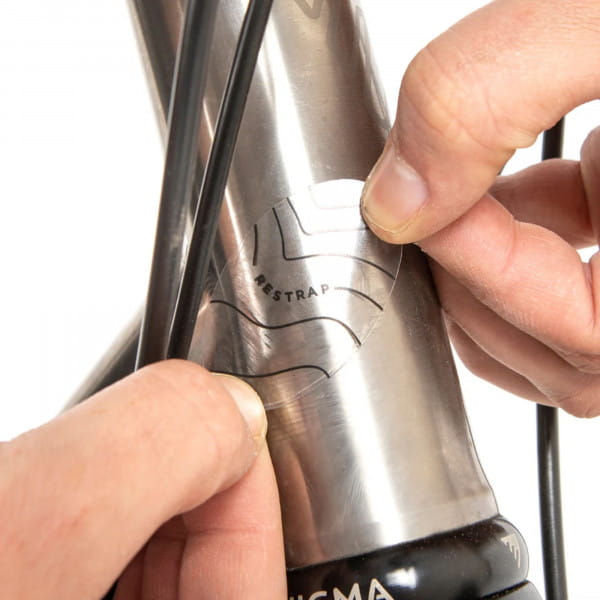 Restrap Bicycle Protection Kit Schutzaufkleber gegen Kratzer am Rahmen - Transparent / Schwarz