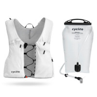CYCLITE Hydration Vest / 01 (S/M) Set mit 2 Liter Trinkblase - Light Grey (2026)