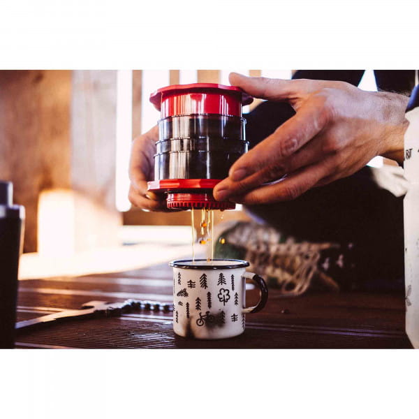 Cafflano Kompact Red Immersion-Press Brewer Komprimierbarer Kaffeezubereiter