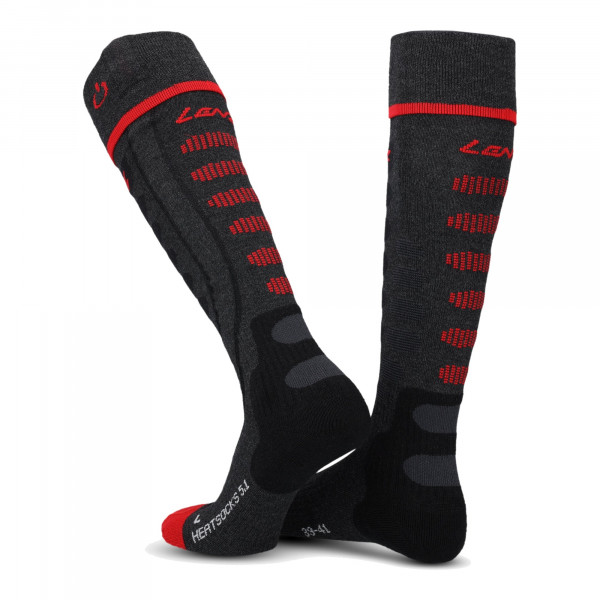 Lenz Heat Sock 5.1 Toe Cap beheizbare Socken - Merino-Materialmix, kniehoch, ohne Akku